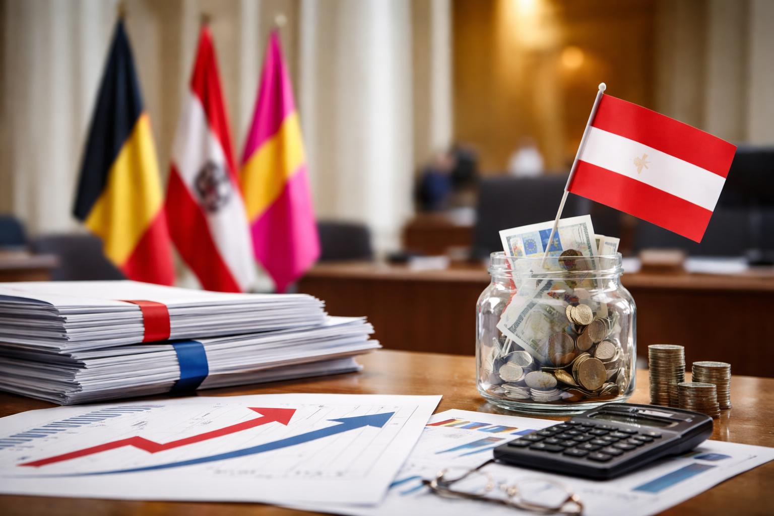 Redaktionelle Szene zum Thema „Regierungskoalition verliert weiter an Rückhalt – FPÖ legt in Umfragen zu“