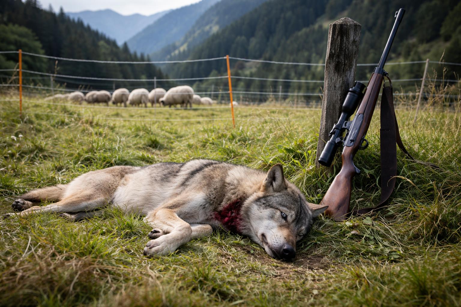 Redaktionelle Szene zum Thema „Risikowolf in Osttirol erlegt“