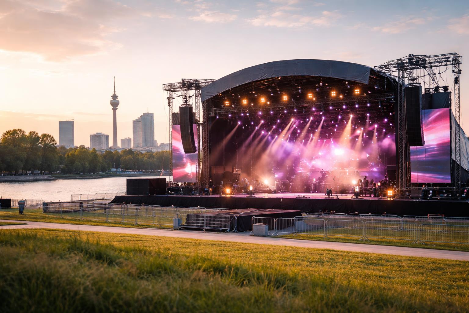 Redaktionelle Szene zum Thema „Rita Ora kommt für Open-Air-Konzert nach Wien“