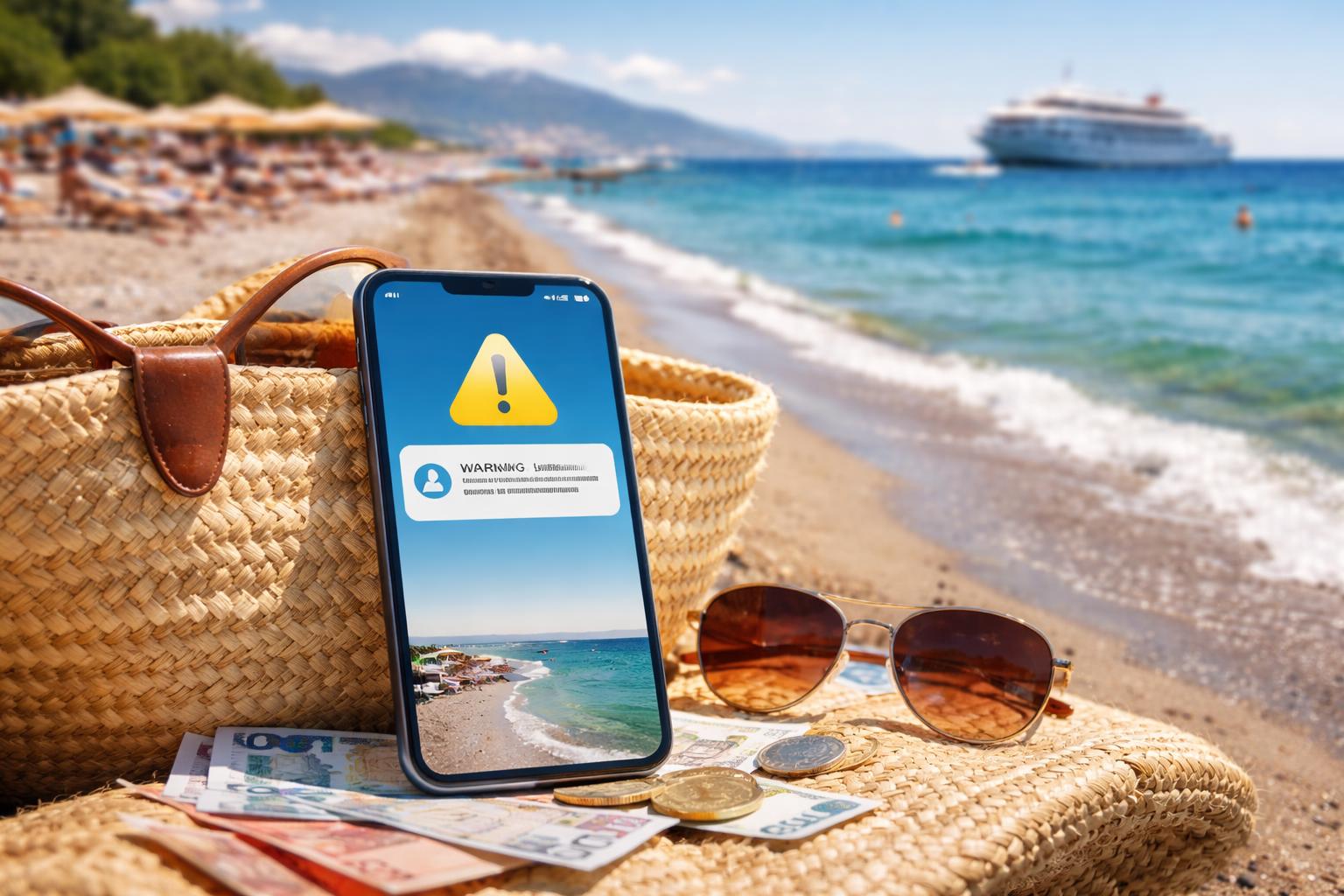 Redaktionelle Szene zum Thema „Roaming im Urlaub kann schnell teuer werden“