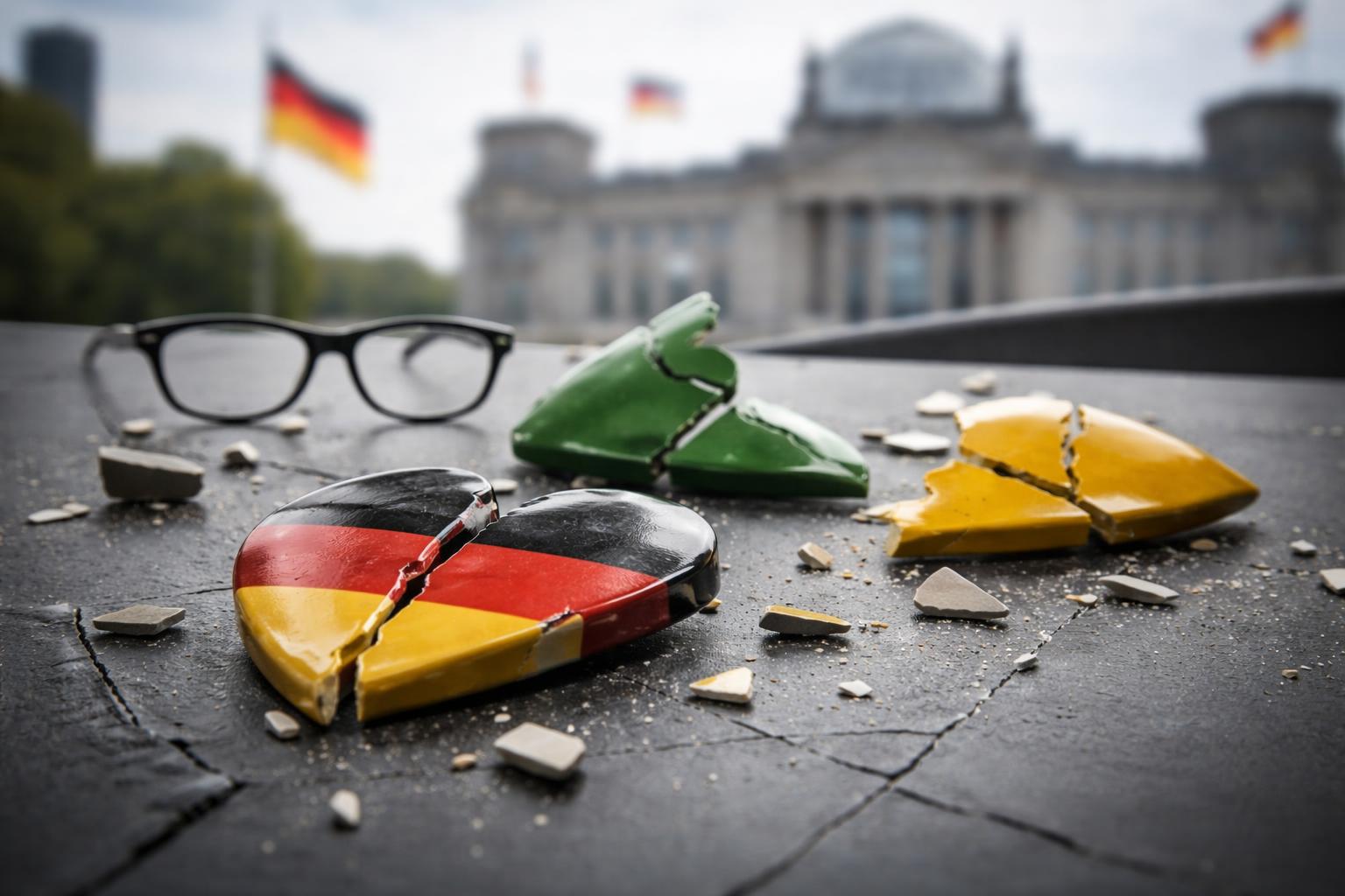 Beitragsbild zum Artikel „Robin Alexander zur Krise der deutschen Koalition: Merz mit immer mehr Kollateralschäden“ auf Extrig.at