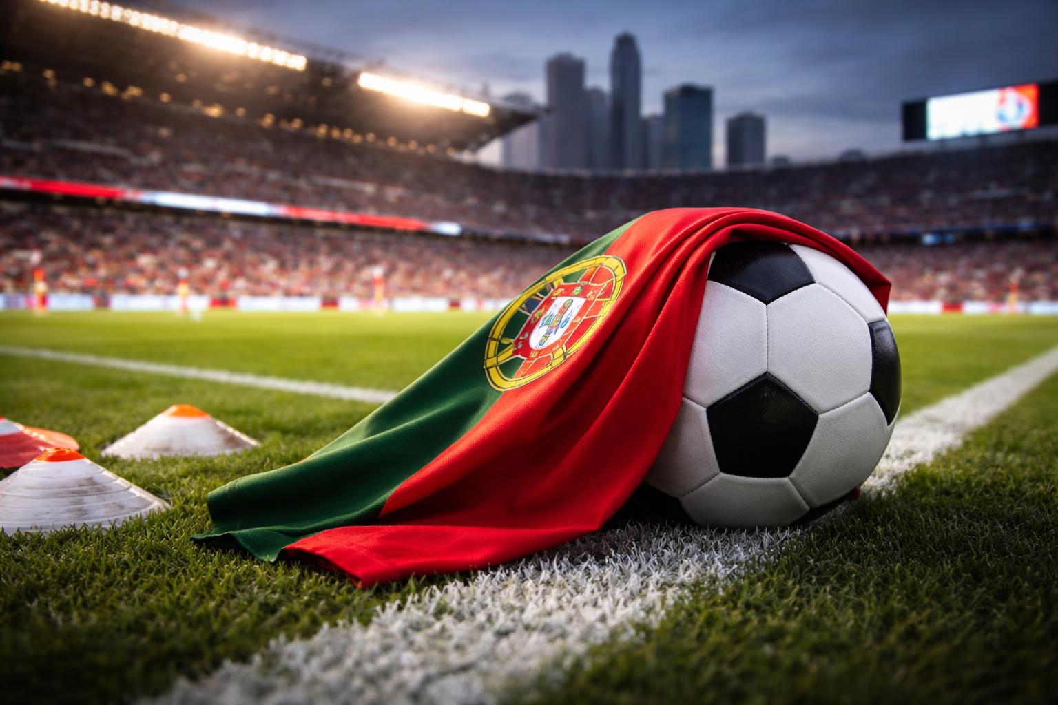 Redaktionelle Szene zum Thema „Ronaldo unter Druck: Portugal ringt in Houston um den richtigen Kurs“