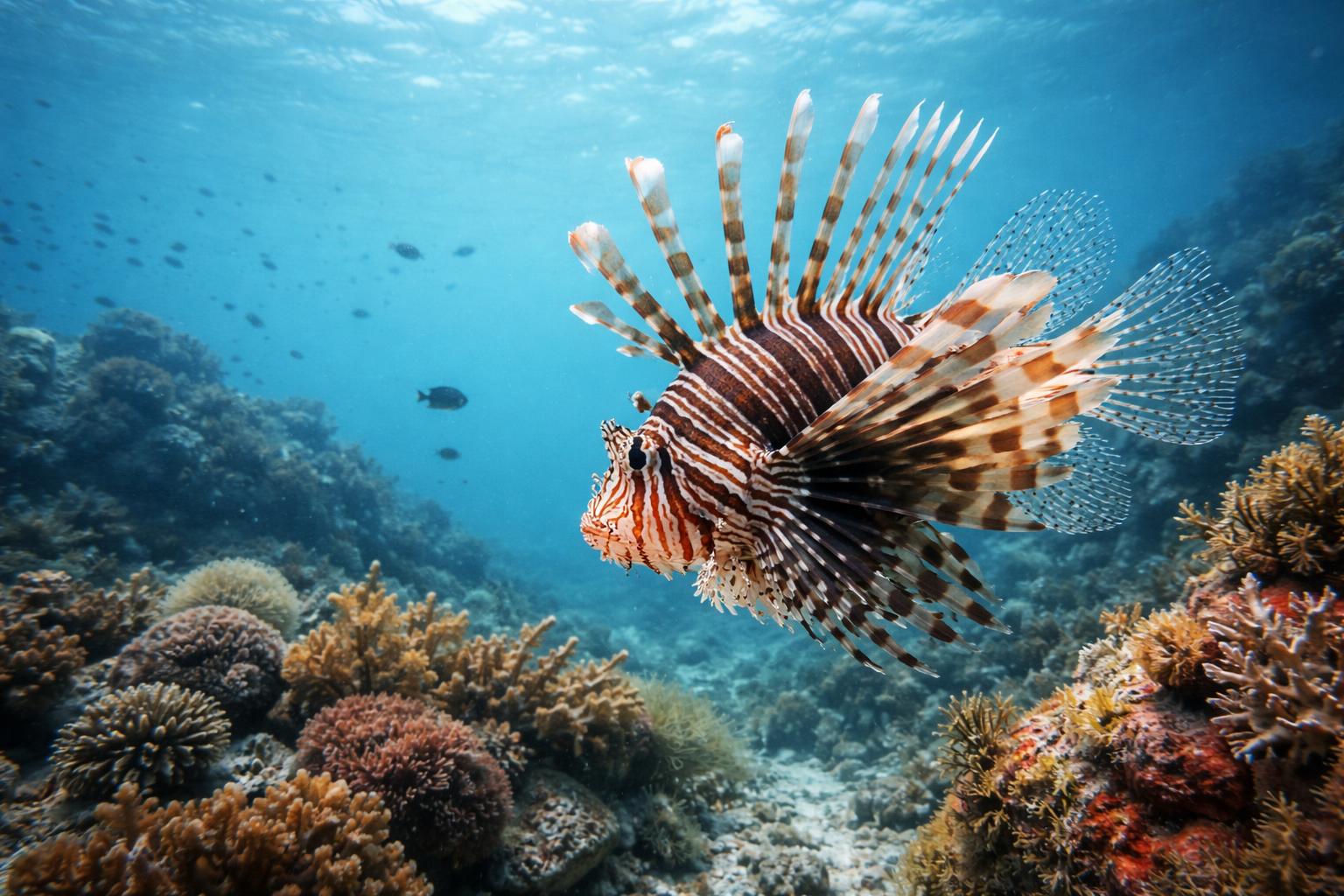 Redaktionelle Szene zum Thema „Rotfeuerfisch breitet sich in der Adria aus: Biologen schlagen Alarm“