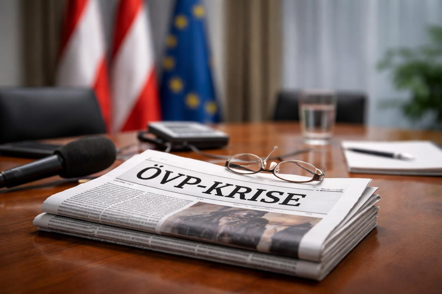 Redaktionelle Szene zum Thema „Ruck weiter unter Druck: Ex-ÖVP-Chef Görg hält politische Folgen für wahrscheinlich“