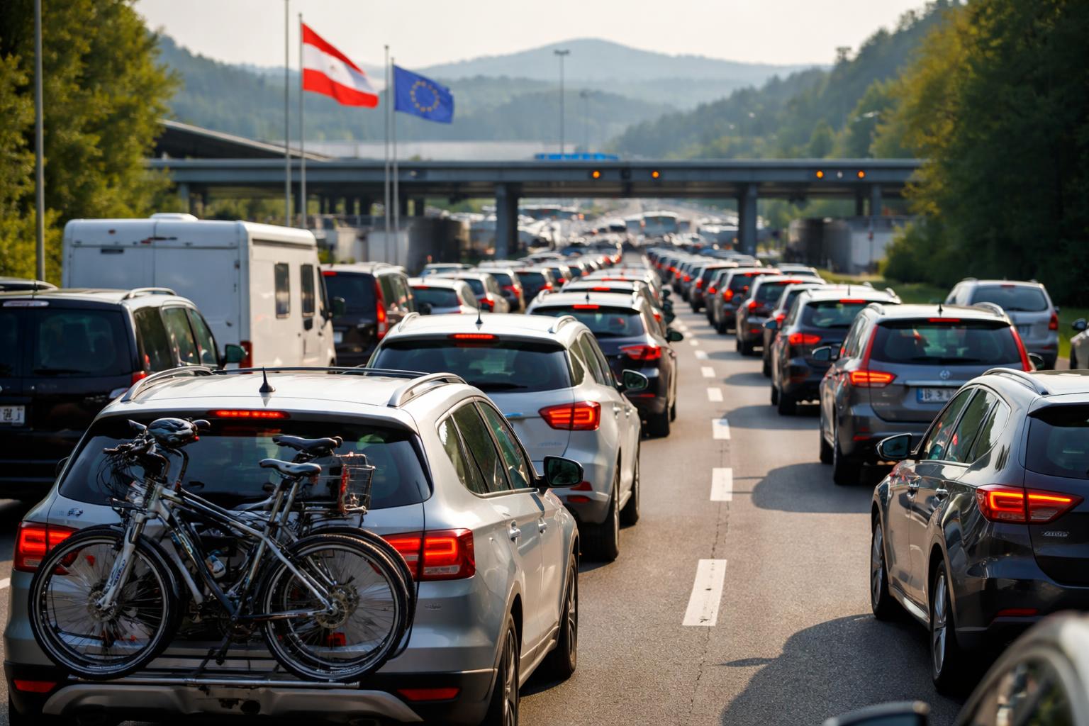 Redaktionelle Szene zum Thema „Rückreise aus dem Adria-Urlaub: Staus und Wartezeiten erwartet“