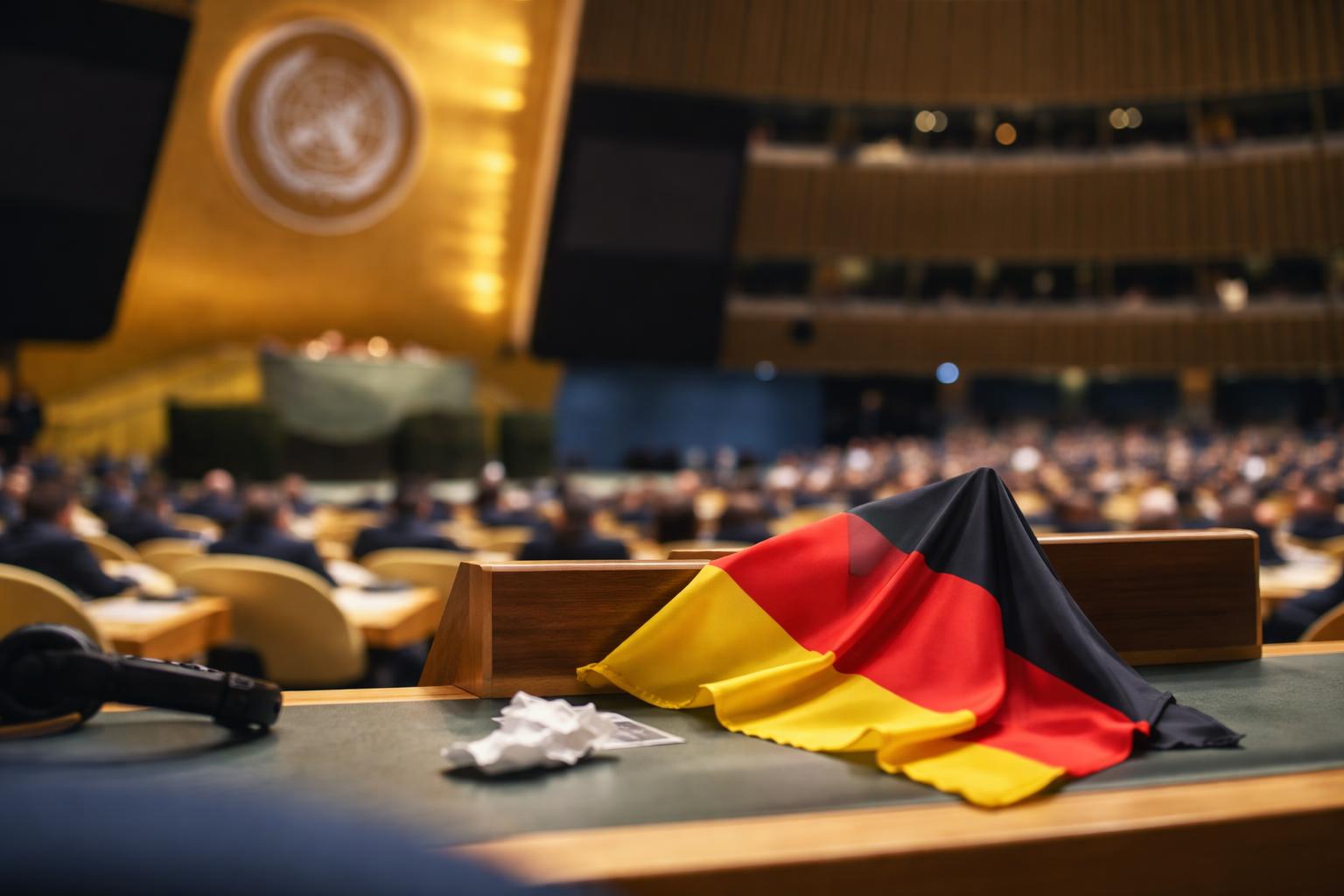 Redaktionelle Szene zum Thema „Rückschlag für Berlin nach Abstimmung über UN-Sicherheitsratssitz“