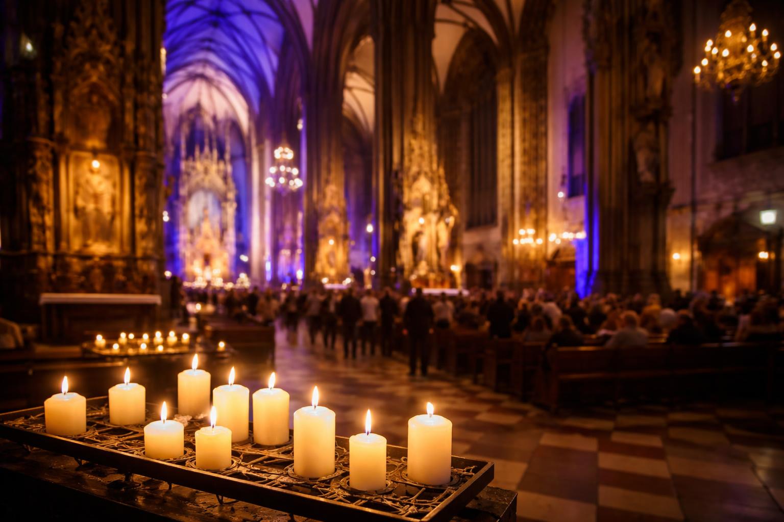 Redaktionelle Szene zum Thema „Rund 300.000 Menschen besuchten die „Lange Nacht der Kirchen““