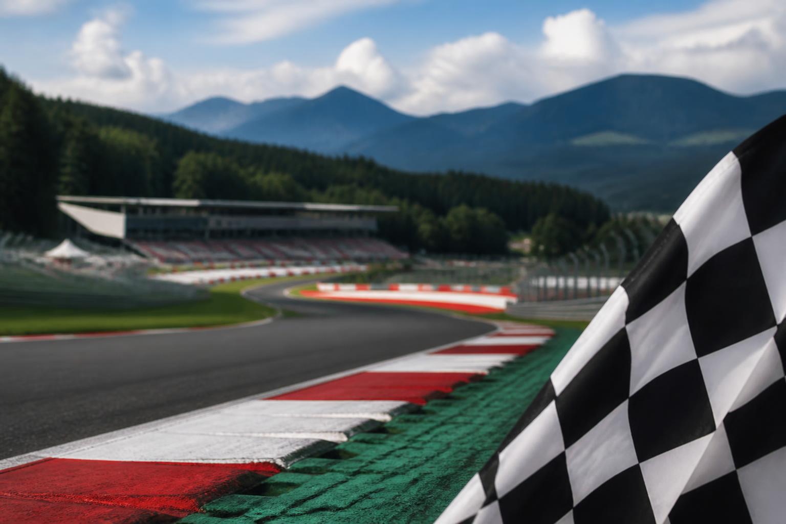 Redaktionelle Szene zum Thema „Russell siegt in Österreich vor Verstappen“
