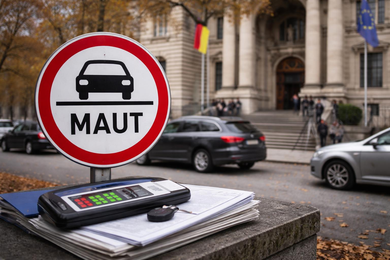Redaktionelle Szene zum Thema „Scheuer muss sich wegen geplatzter Pkw-Maut vor Gericht verantworten“