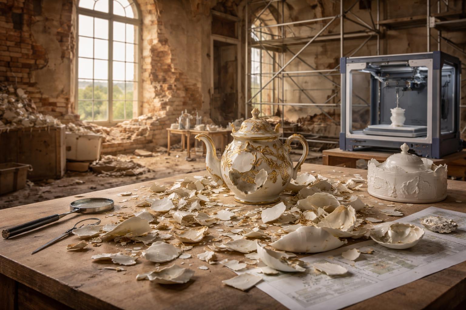 Redaktionelle Szene zum Thema „Schloss Loosdorf: Aus Scherben wird Kulturgeschichte“