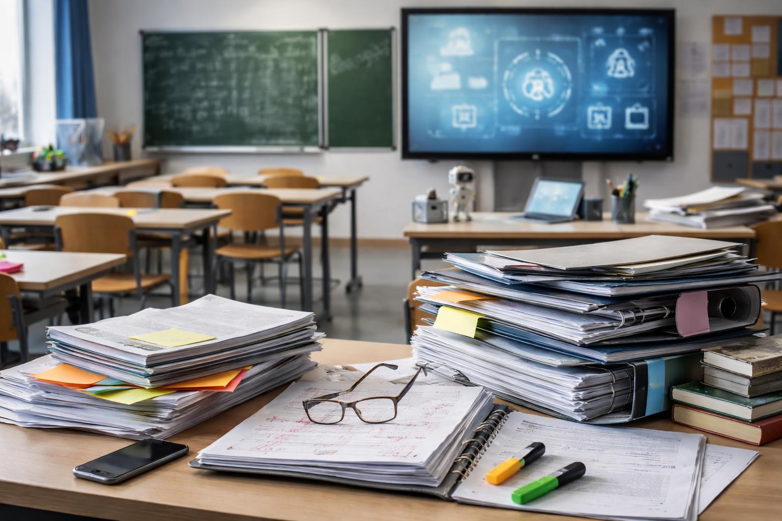 Redaktionelle Szene zum Thema „Schule zwischen Reformdruck und Realität“