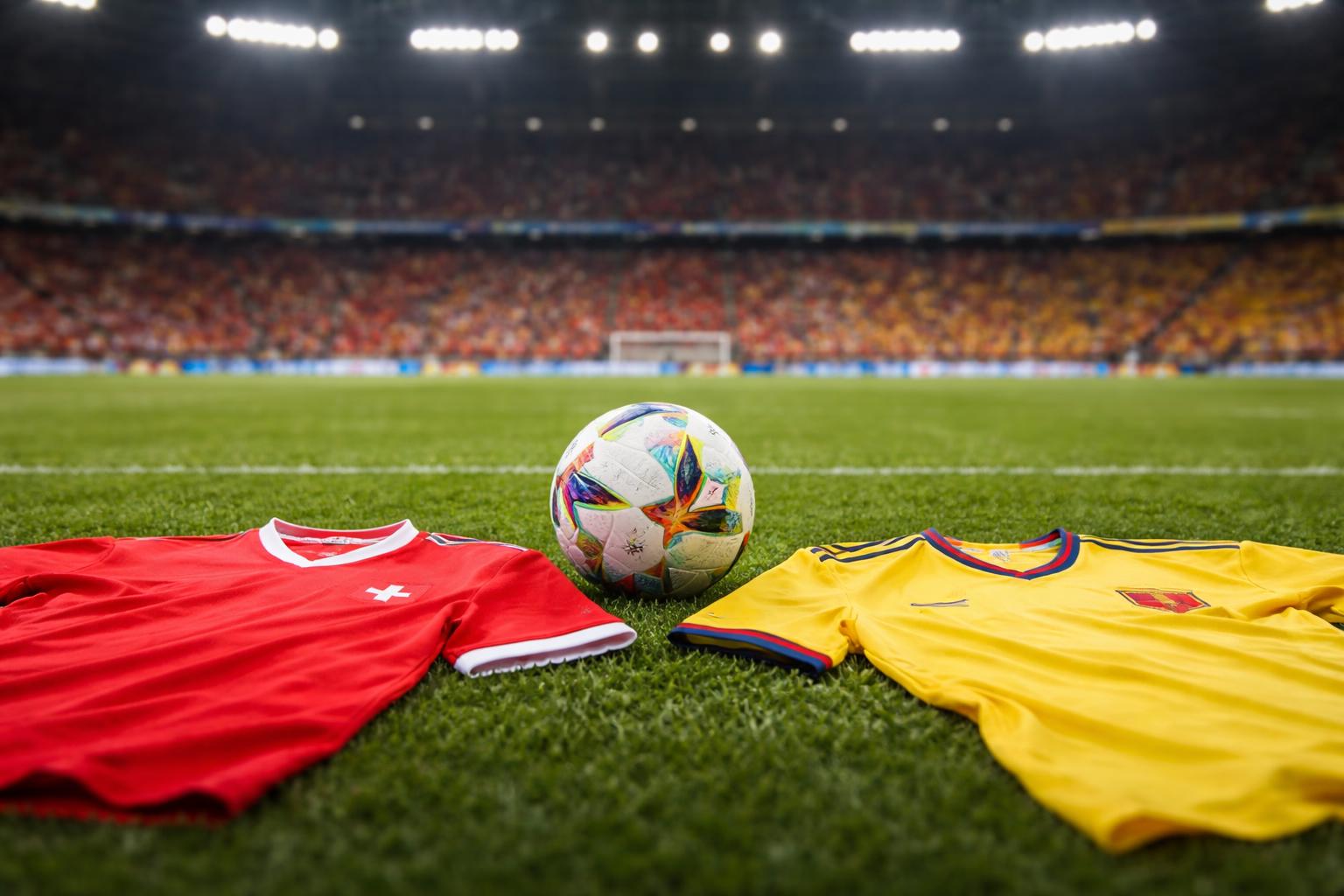 Redaktionelle Szene zum Thema „Schweiz will gegen Kolumbien ins erste WM-Viertelfinale seit 1954“