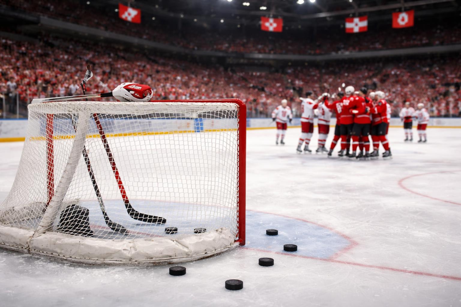 Redaktionelle Szene zum Thema „Schweiz zieht mit 6:0 gegen Norwegen erneut ins WM-Finale ein“