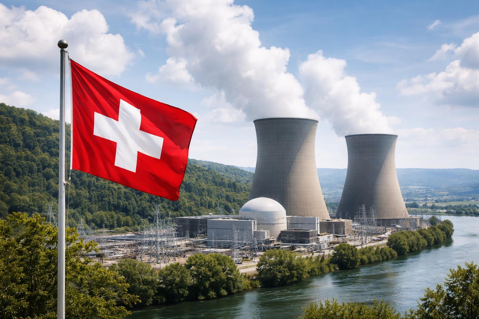 Redaktionelle Szene zum Thema „Schweizer Parlament öffnet Tür für neue Atomkraftwerke“