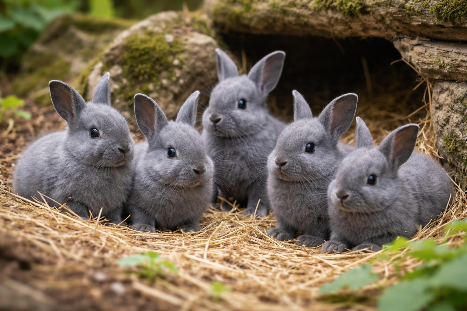 Redaktionelle Szene zum Thema „Sechs Blaue Wiener im Tiergarten Schönbrunn geboren“