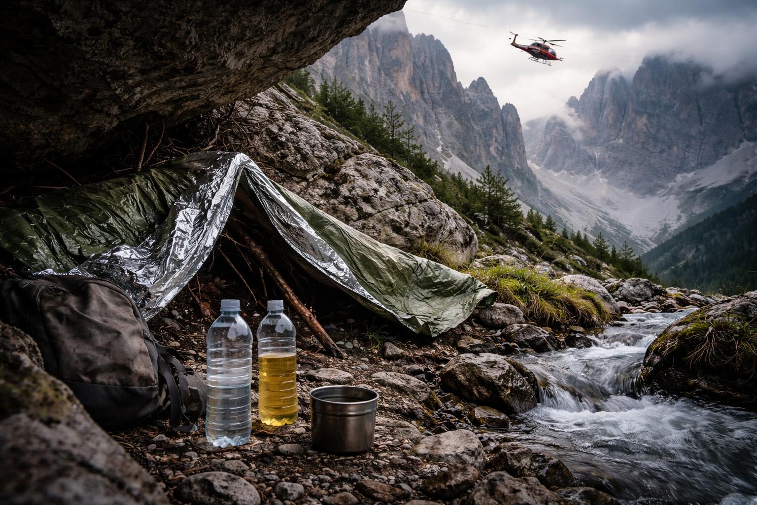 Redaktionelle Szene zum Thema „Sechs Tage in den Dolomiten: Vermisste Wanderer überlebten nur mit Bachwasser und Urin“