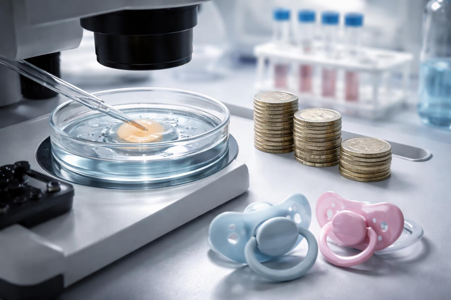 Redaktionelle Szene zum Thema „Selbstbehalt bei IVF-Behandlungen wird gesenkt“