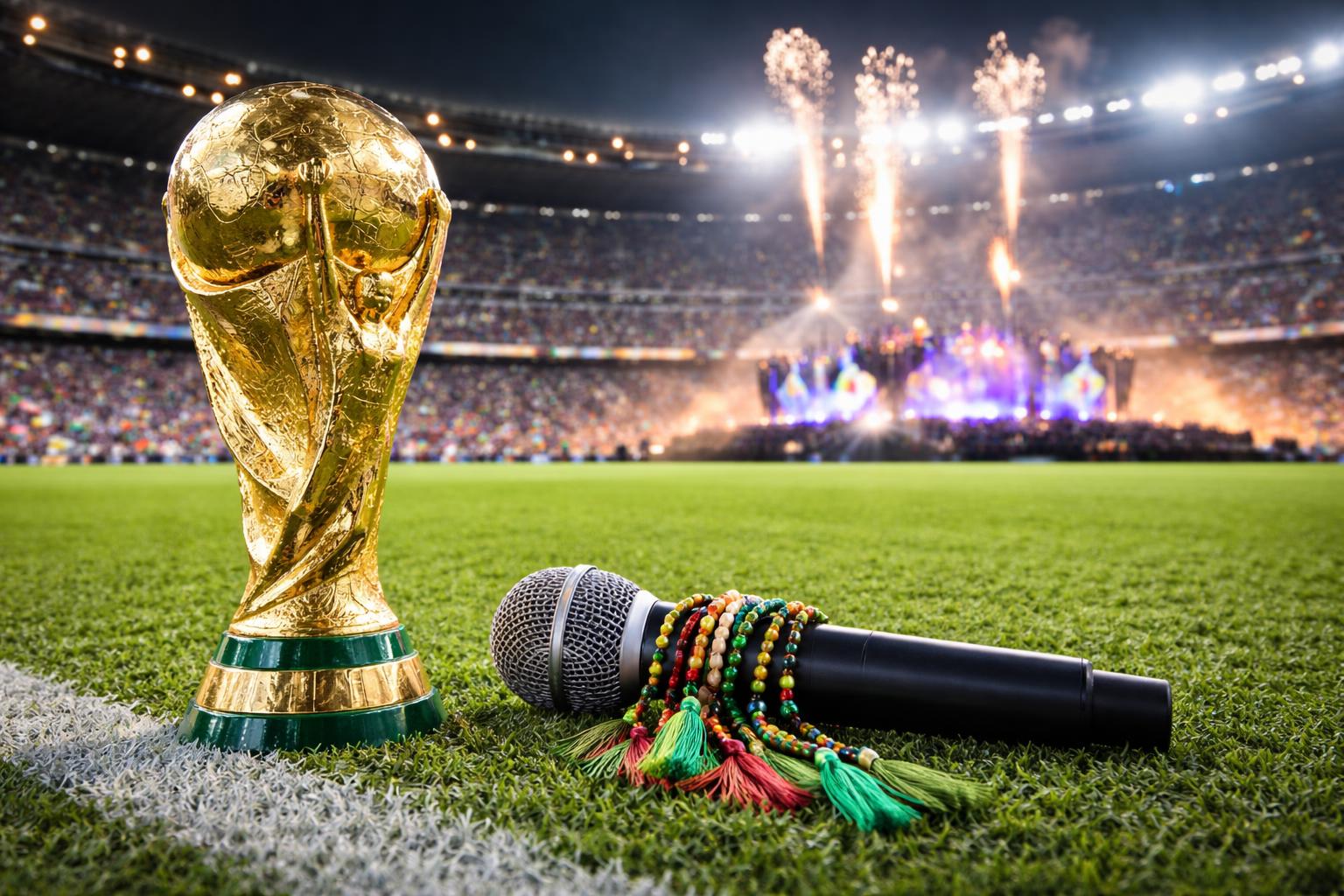 Redaktionelle Szene zum Thema „Shakira präsentiert WM-Song bei Eröffnung in Mexiko-Stadt“