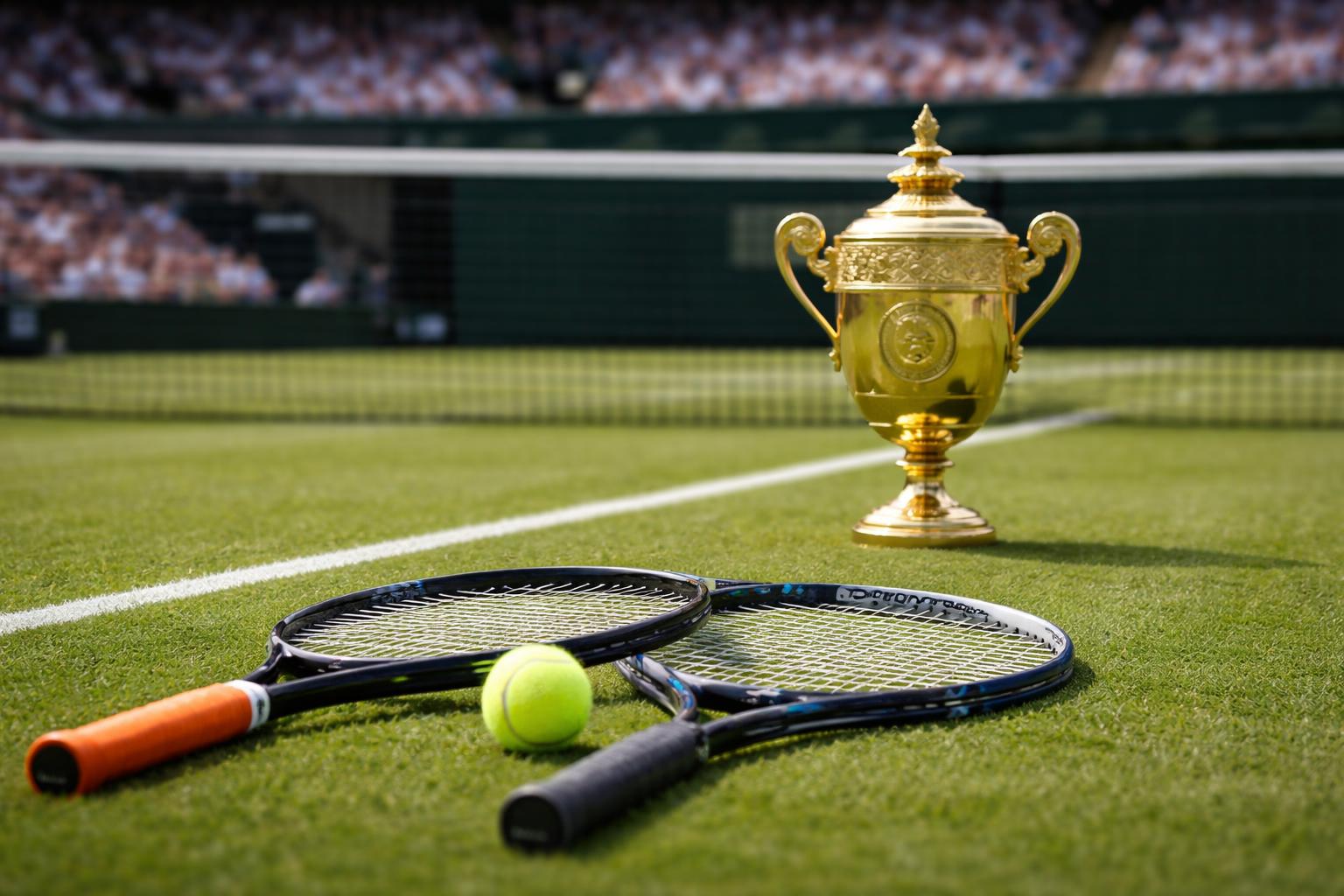 Redaktionelle Szene zum Thema „Sinner gewinnt Wimbledon nach hartem Finale gegen Zverev“