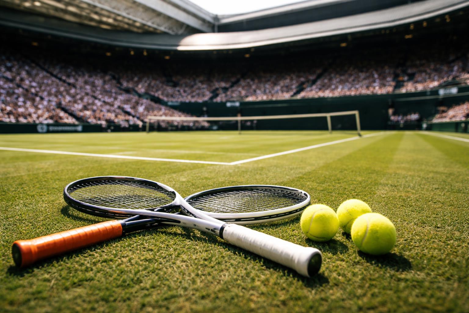 Redaktionelle Szene zum Thema „Sinner und Djokovic treffen in Wimbledon erneut aufeinander“