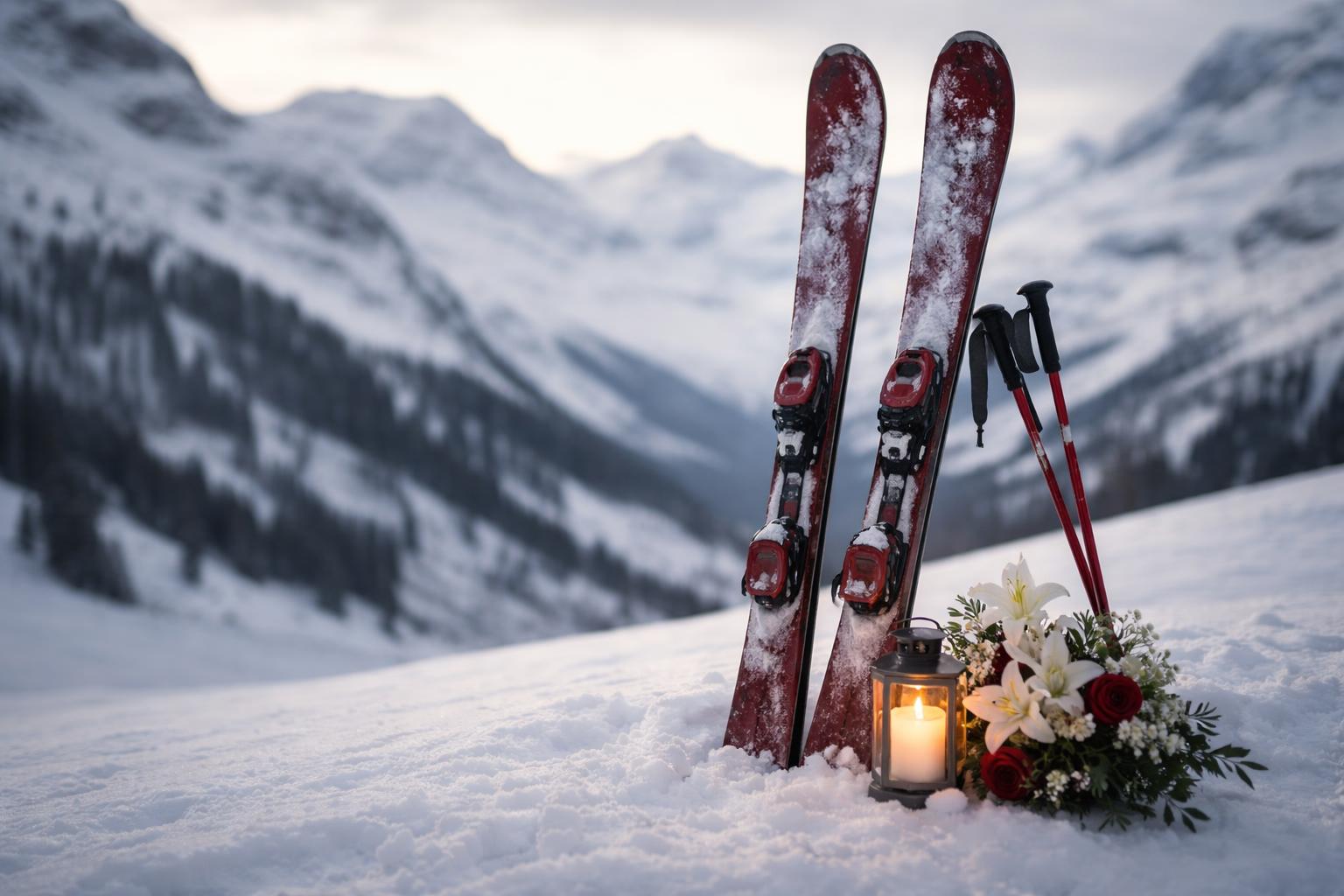 Redaktionelle Szene zum Thema „Skisport trauert um Roland Collombin“