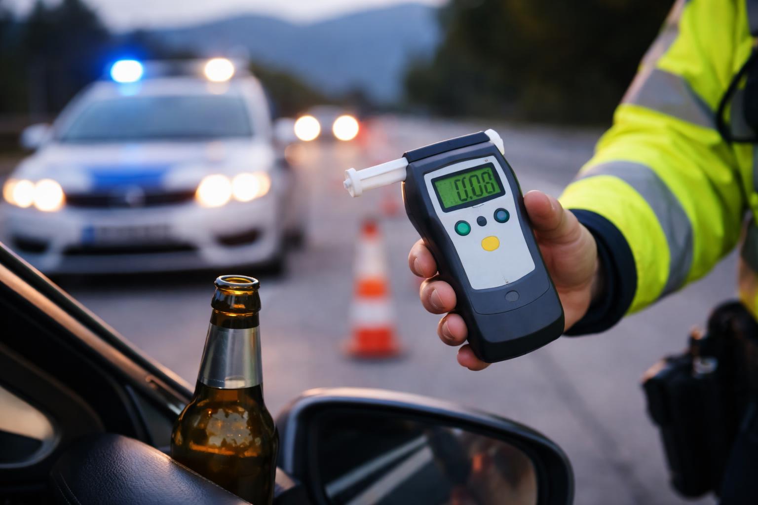 Redaktionelle Szene zum Thema „Slowenien verschärft Strafen für Alkohol am Steuer“