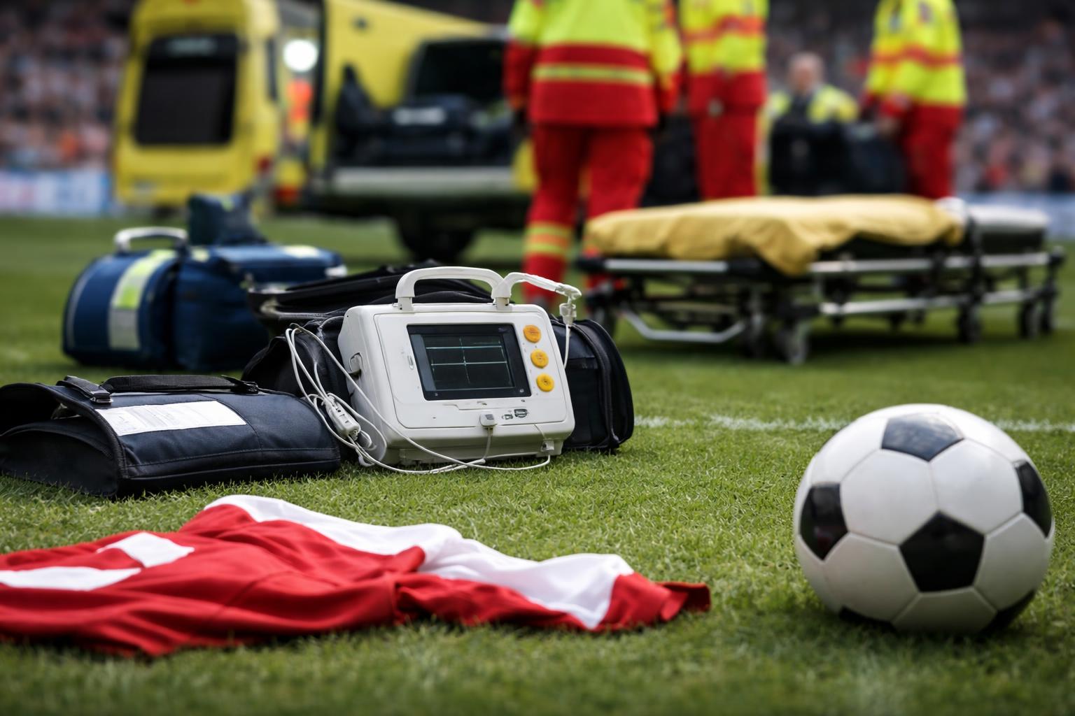 Redaktionelle Szene zum Thema „Sorge um Christian Eriksen nach Zusammenbruch im Testspiel“