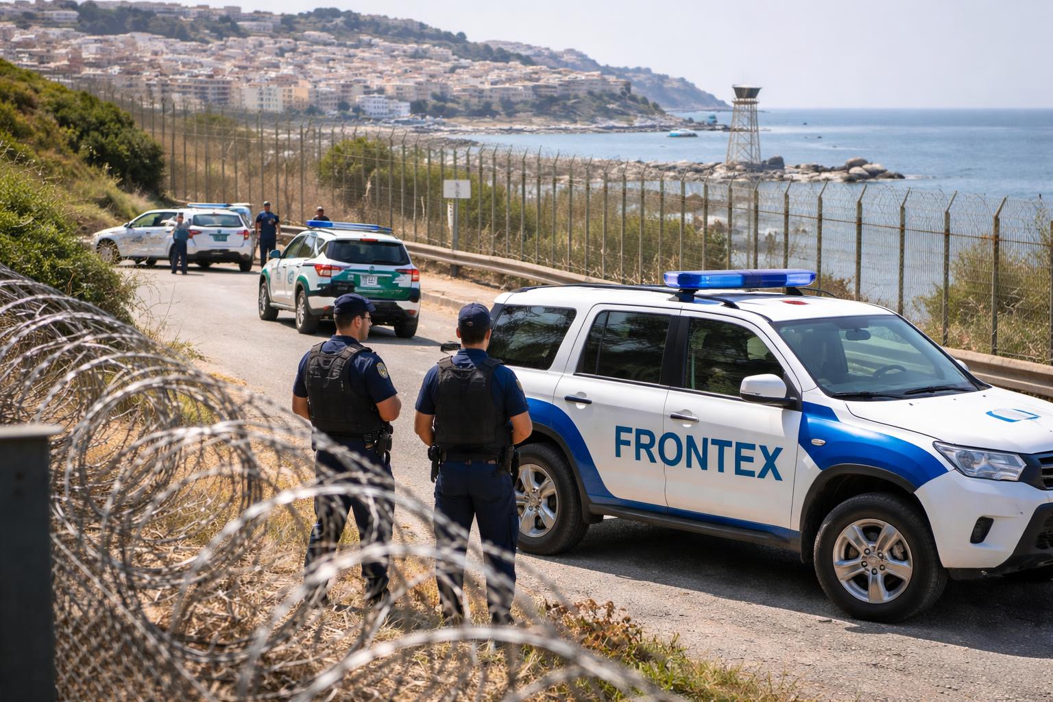 Redaktionelle Szene zum Thema „Spanien bittet Frontex um Unterstützung für Ceuta“