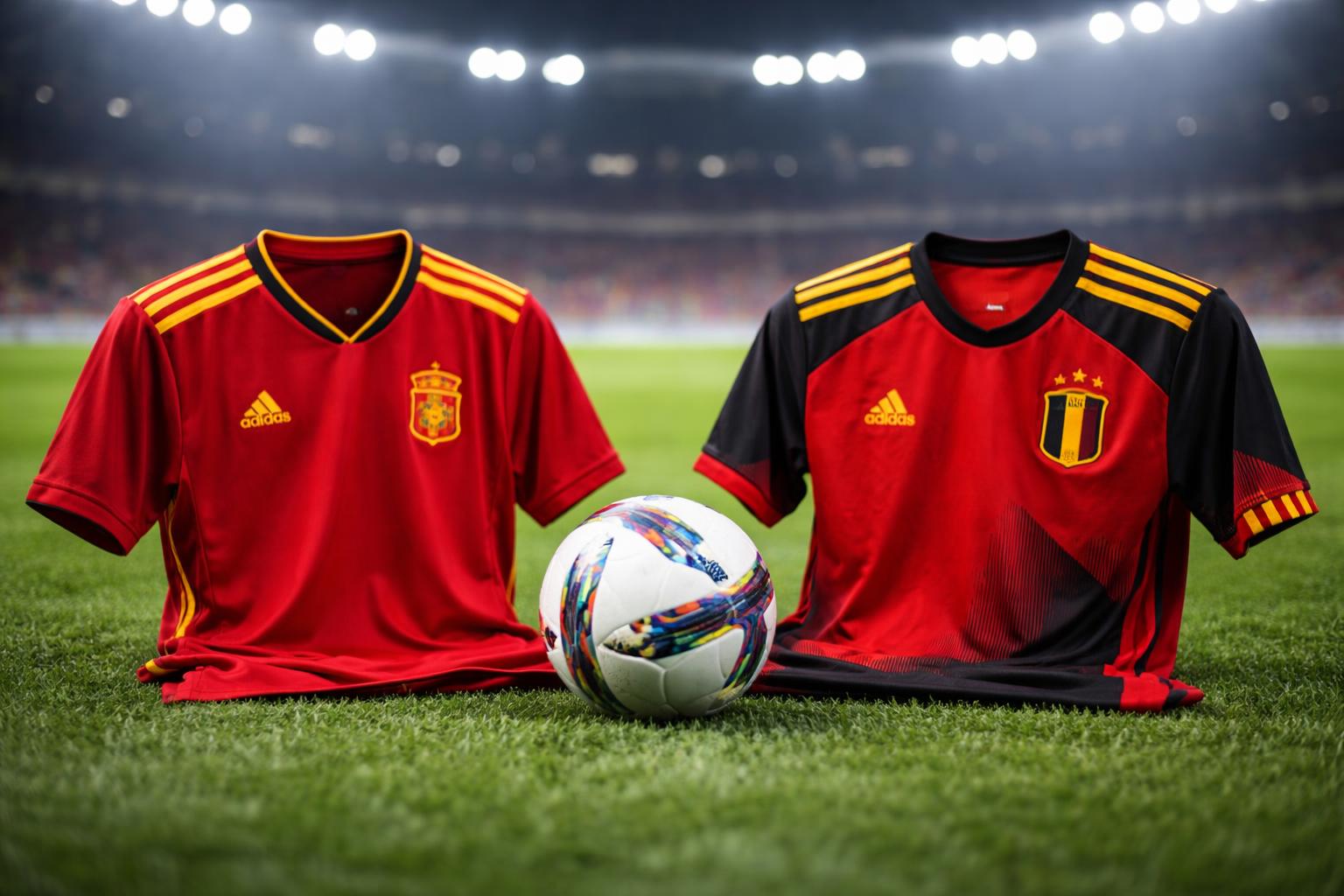 Redaktionelle Szene zum Thema „Spanien erwartet zähe Prüfung gegen Belgien im WM-Viertelfinale“