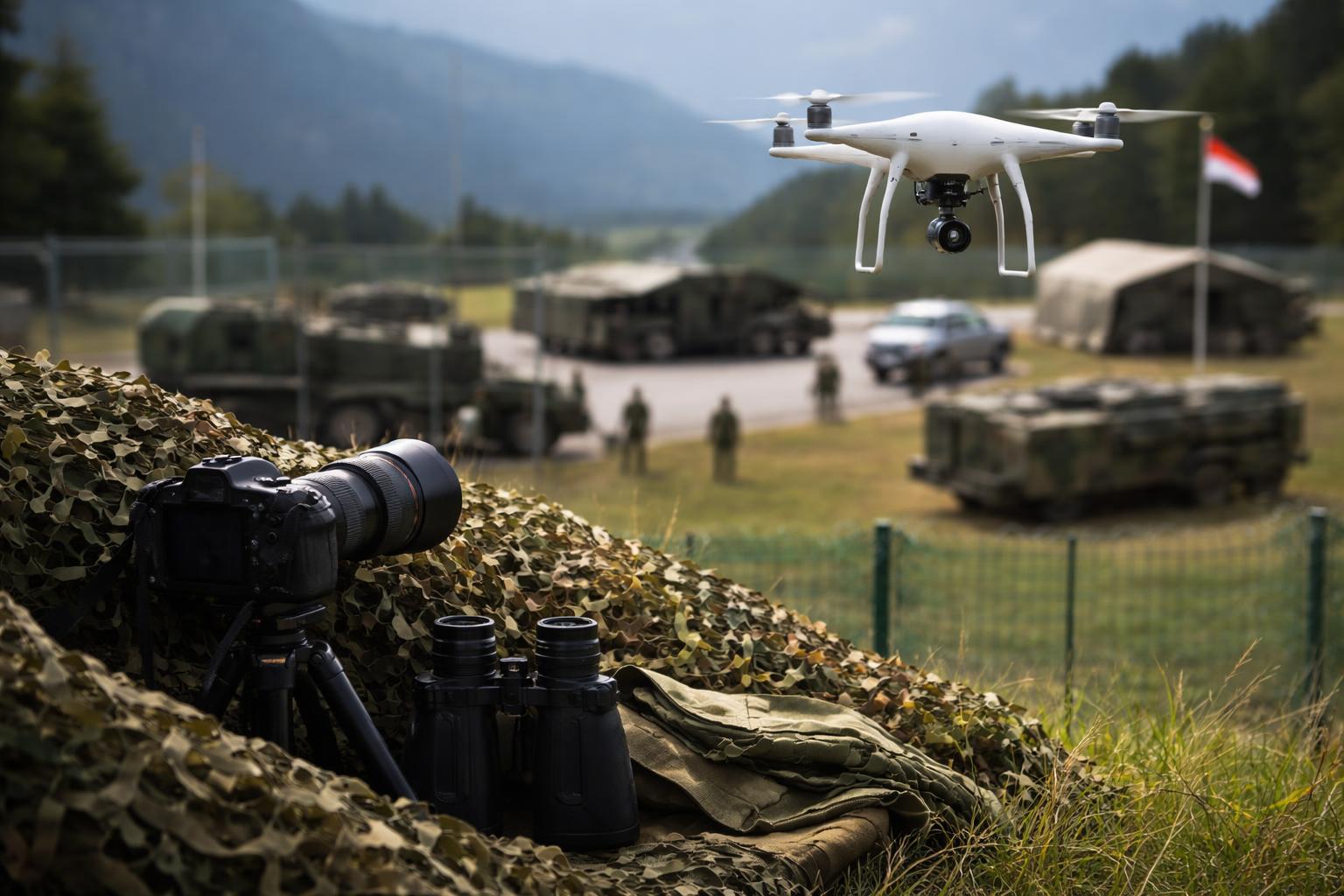 Redaktionelle Szene zum Thema „Spionageverdacht im Bundesheer nimmt zu: Verdächtige Anrufe, Drohnen und „Touristen““