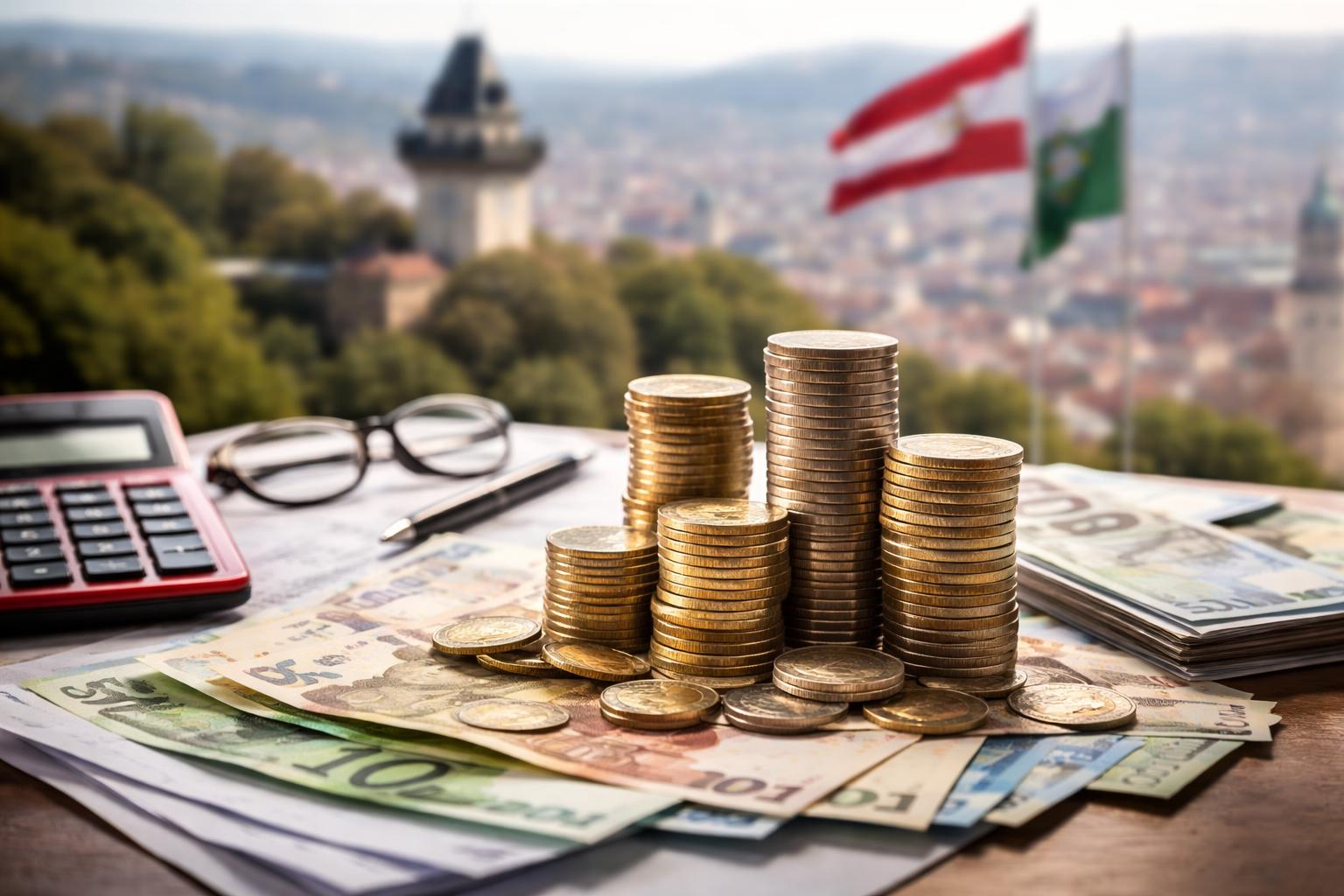 Redaktionelle Szene zum Thema „Steiermark drohen bis 2029 Schulden von mehr als zehn Milliarden Euro“