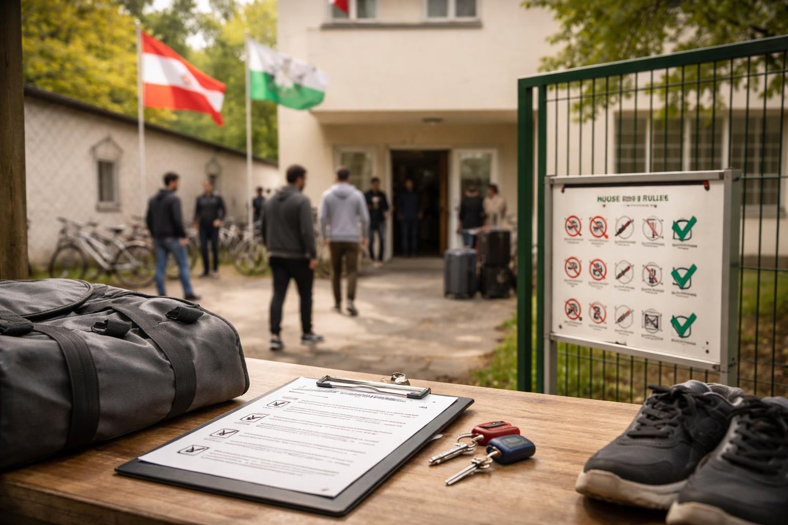 Redaktionelle Szene zum Thema „Steiermark verschärft Asylkurs: Verhaltensregeln sollen künftig verpflichtend sein“