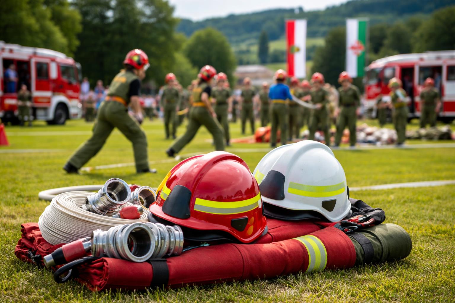 Redaktionelle Szene zum Thema „Steirische Feuerwehrjugend erreicht Rekordhoch trotz rückläufiger Zahl junger Menschen“