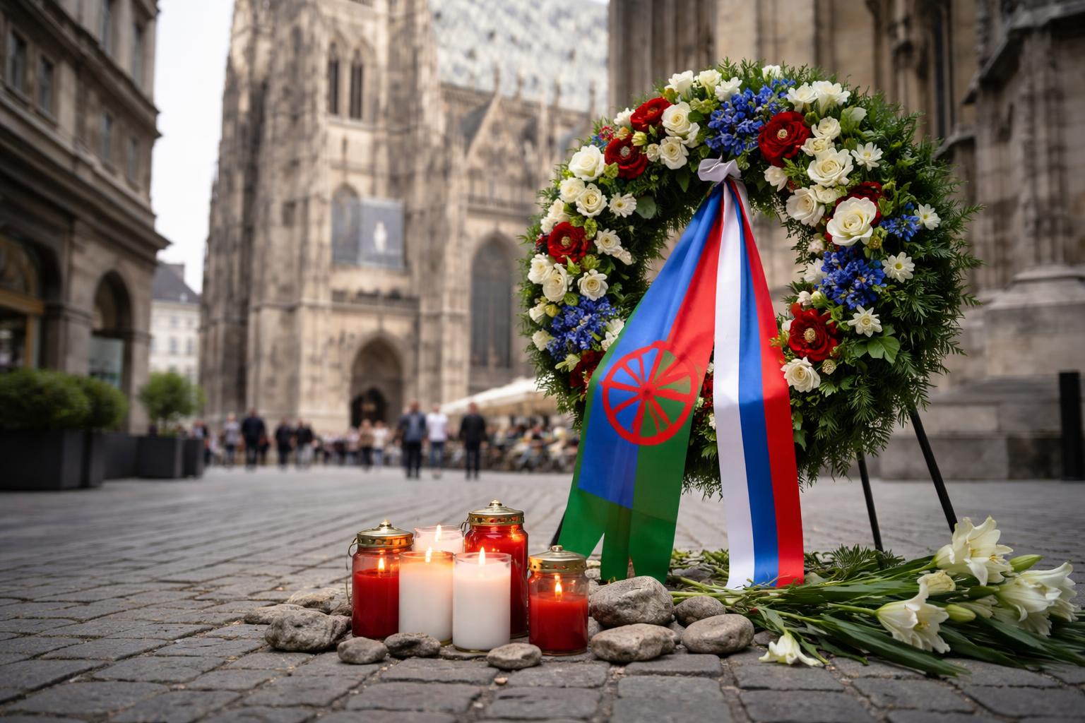 Redaktionelle Szene zum Thema „Stephansdom begeht erstmals Gedenken an ermordete Roma und Sinti“