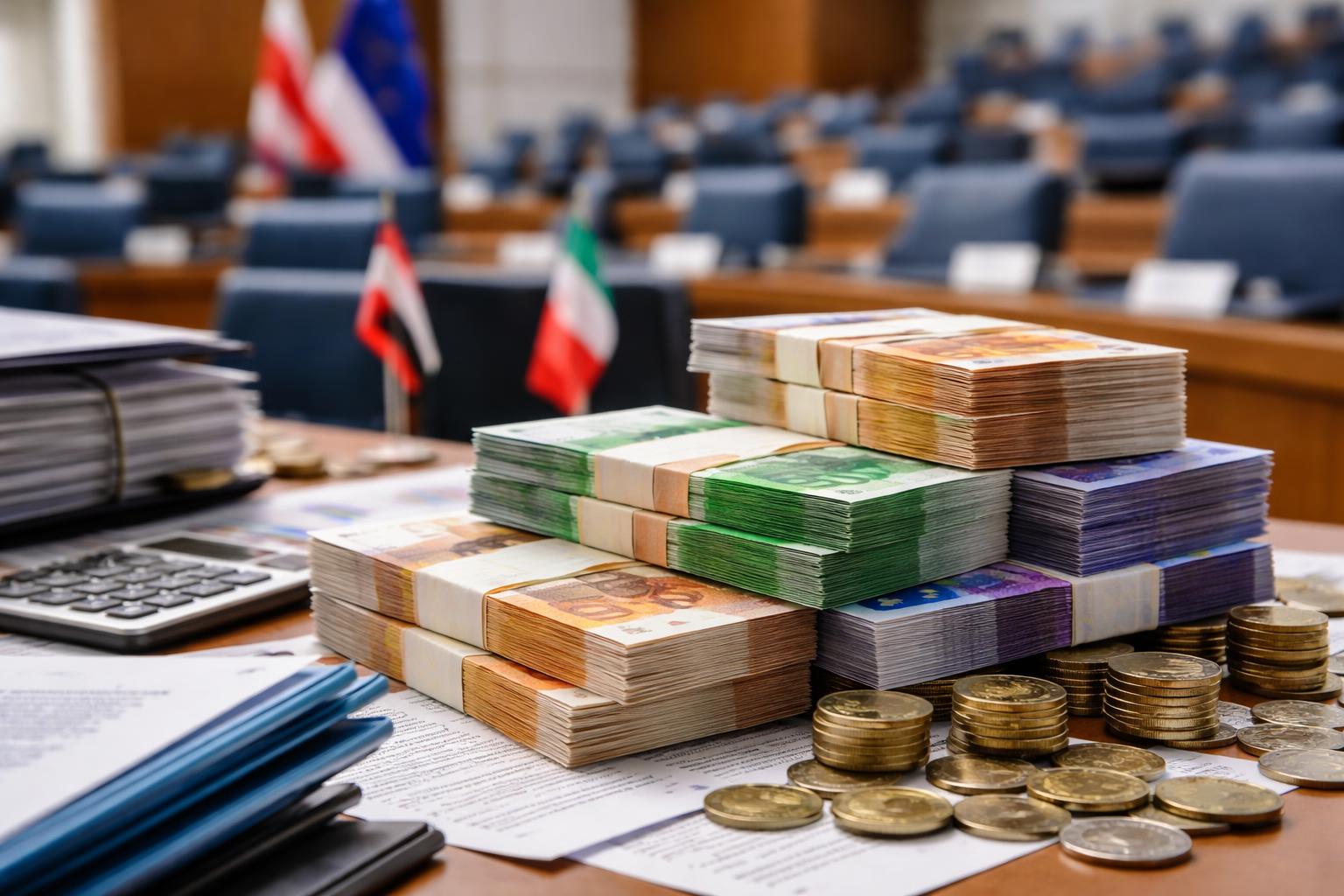 Redaktionelle Szene zum Thema „Streit um Parteienförderung: Koalition prüft mehr Steuergeld für Parteien“