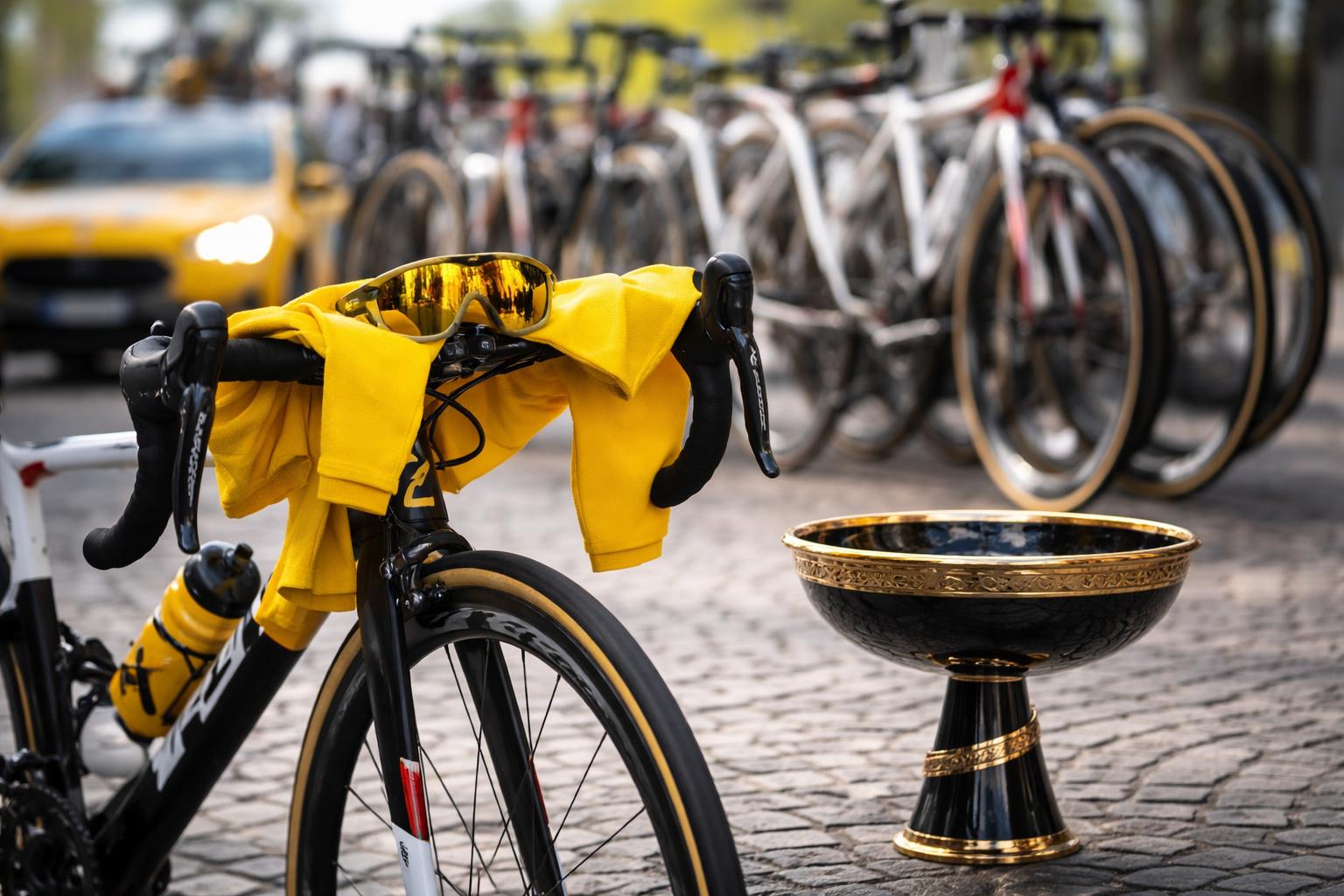 Redaktionelle Szene zum Thema „Tadej Pogacar und die neue Dimension der Dominanz im Radsport“