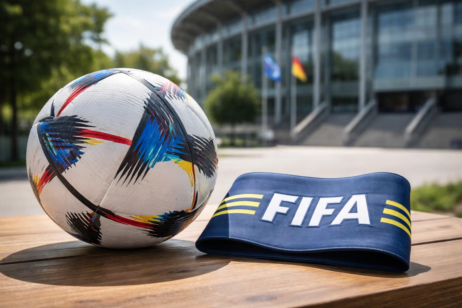 Redaktionelle Szene zum Thema „Tebas fordert von Infantino einen Kurswechsel bei der FIFA“