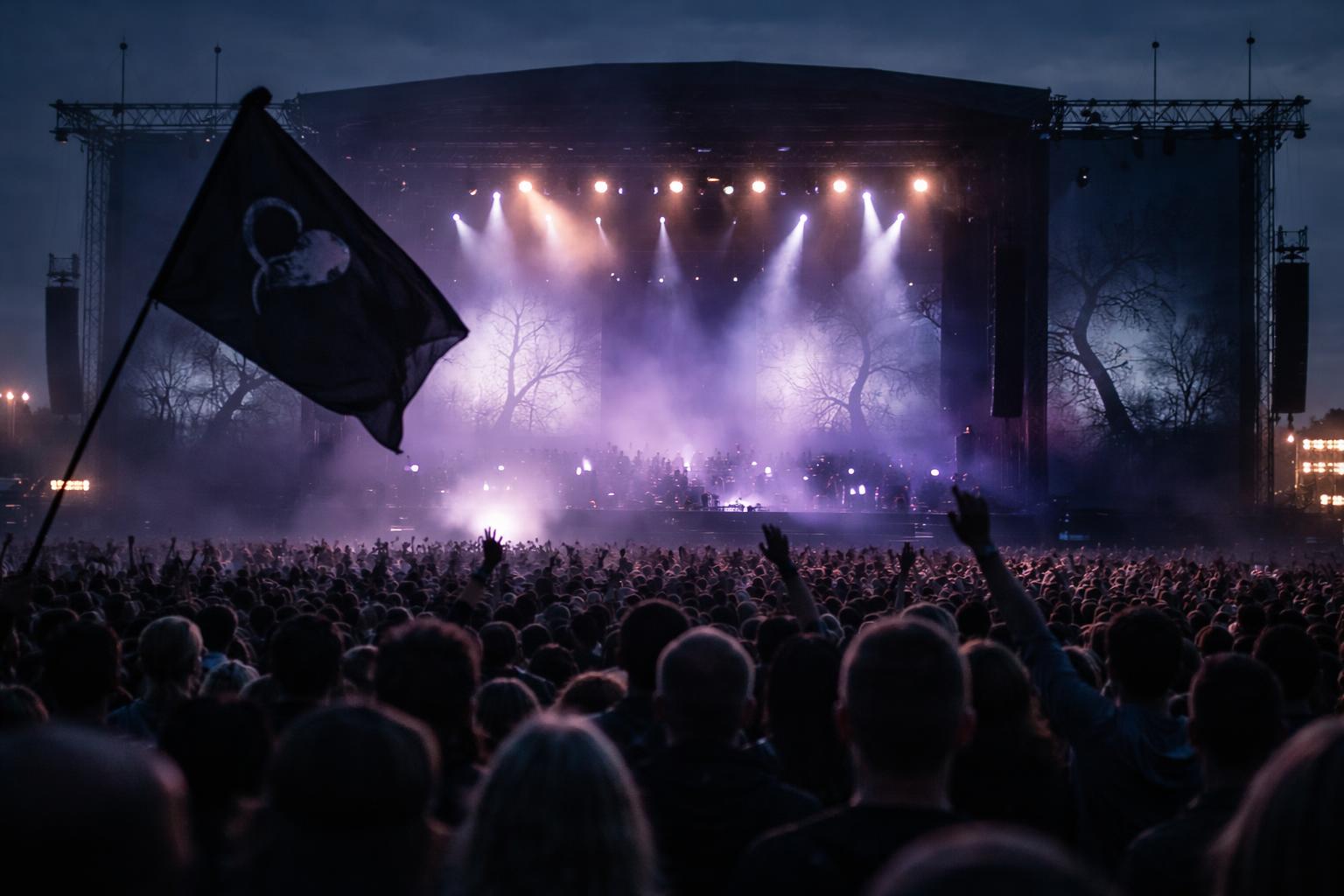 Redaktionelle Szene zum Thema „The Cure beschließen den zweiten Nova-Rock-Tag mit viel Melancholie“