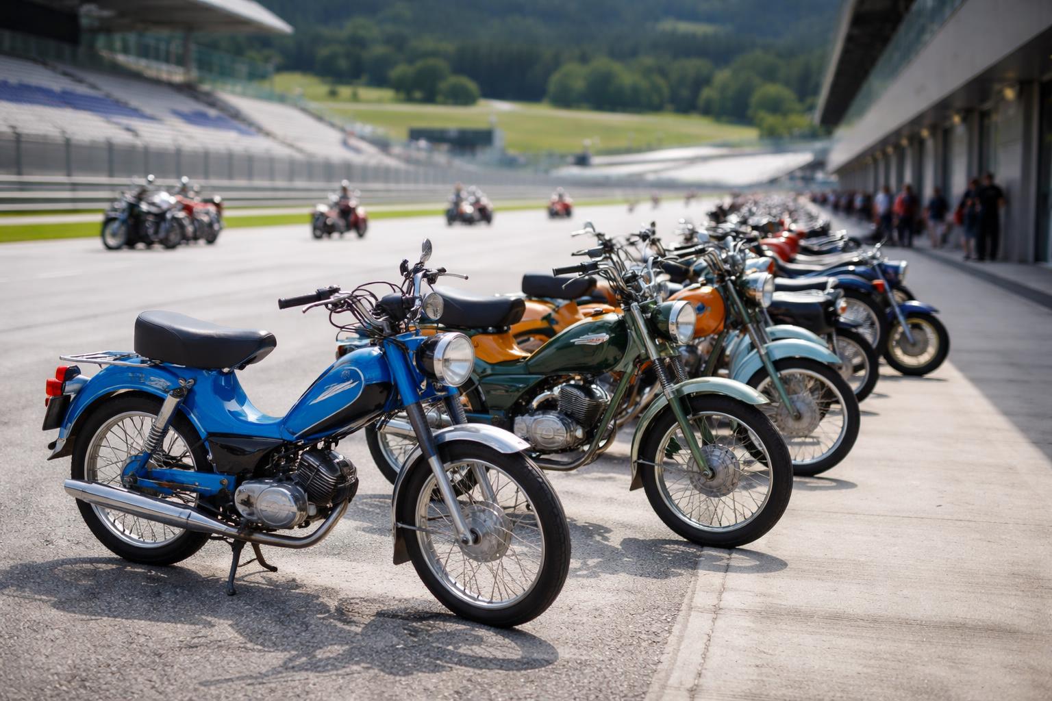 Redaktionelle Szene zum Thema „Tomos bereicherten das Finale der Hollaus Racing Days“