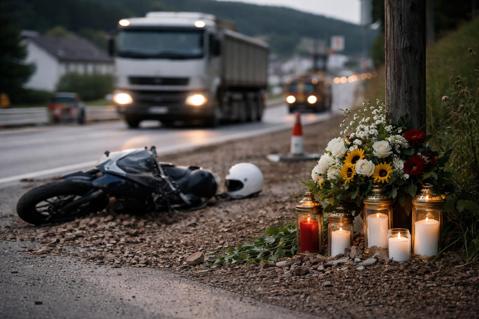 Redaktionelle Szene zum Thema „Trauer in Rainbach nach tödlichem Mopedunfall mit 15-Jährigem“