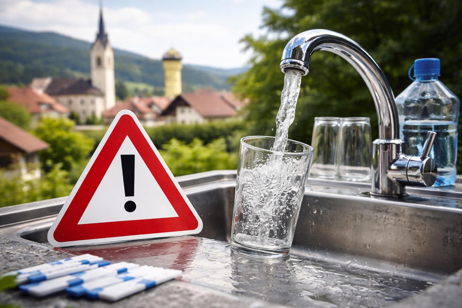 Redaktionelle Szene zum Thema „Trinkwasser in Waldneukirchen vorerst nicht trinken“