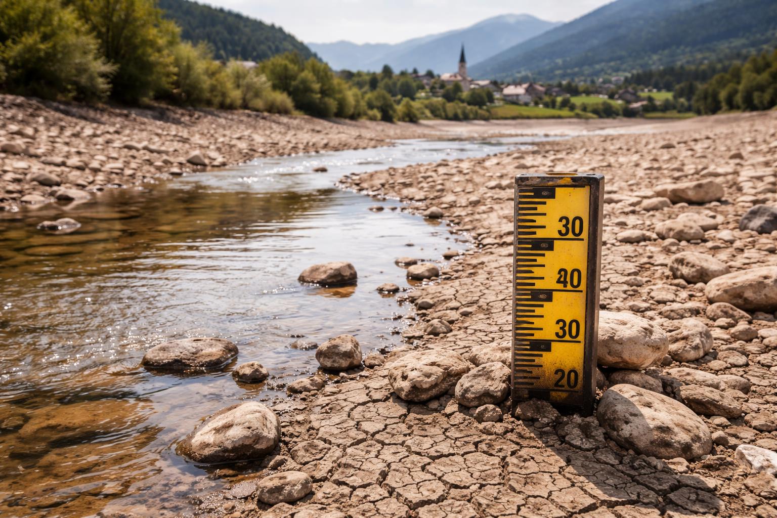 Redaktionelle Szene zum Thema „Trockenheit verschärft sich: Hydrologe warnt vor möglichem Wassermangel“