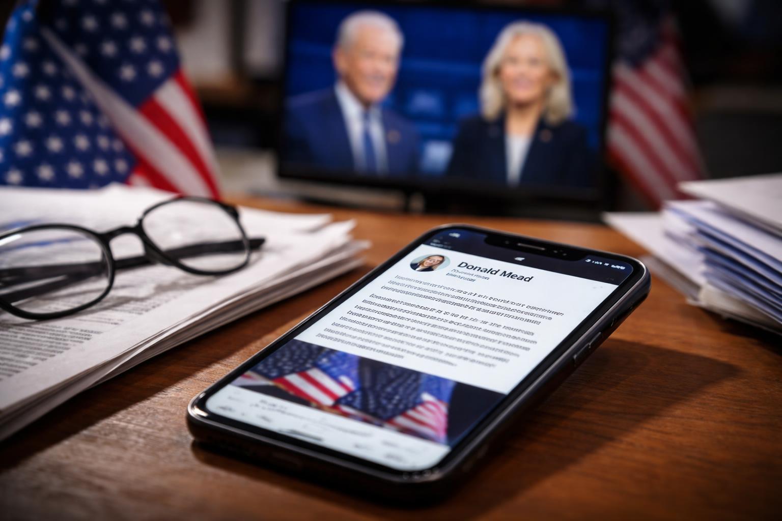Redaktionelle Szene zum Thema „Trump attackiert Jill Biden nach Interview über TV-Duell“