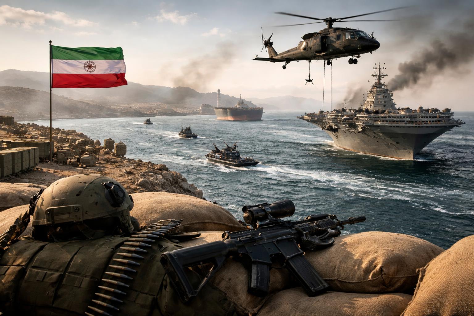 Redaktionelle Szene zum Thema „Trump erwägt offenbar weitere Eskalation im Krieg gegen Iran“