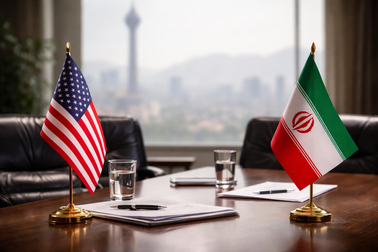 Redaktionelle Szene zum Thema „Trump sieht Chancen für Einigung mit Iran trotz anhaltender Spannungen“