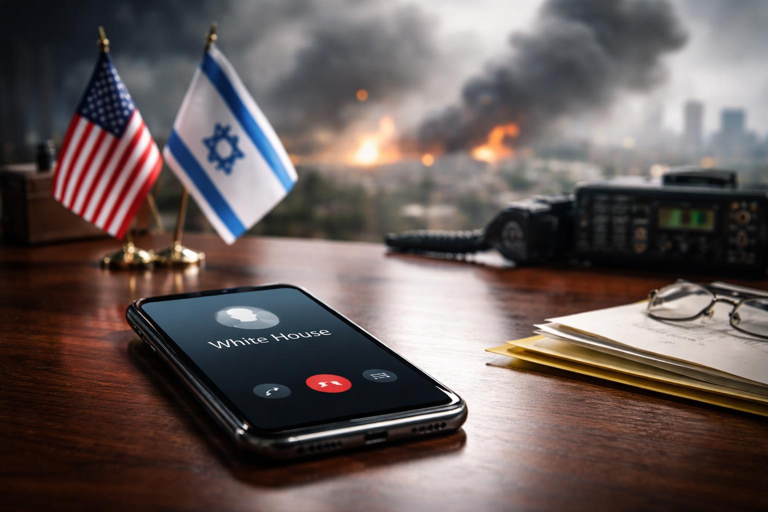Redaktionelle Szene zum Thema „Trump soll Netanyahu in Telefonat scharf attackiert haben“