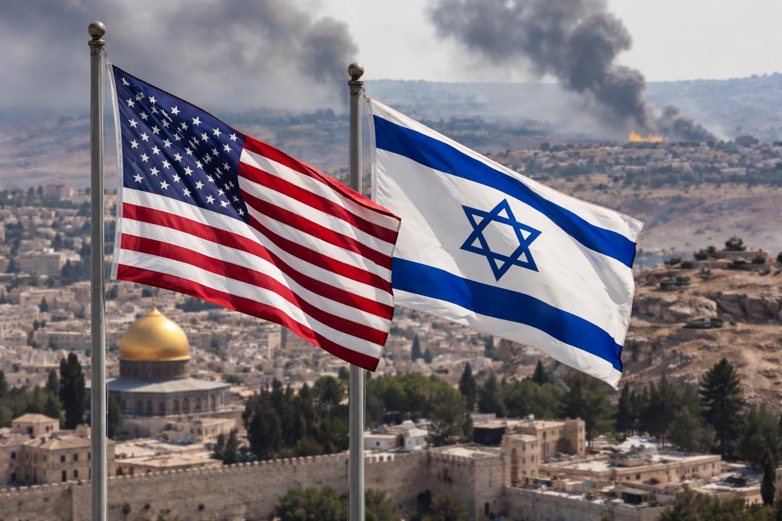 Redaktionelle Szene zum Thema „Trump über Netanyahu: „Er weiß, wer der Boss ist““