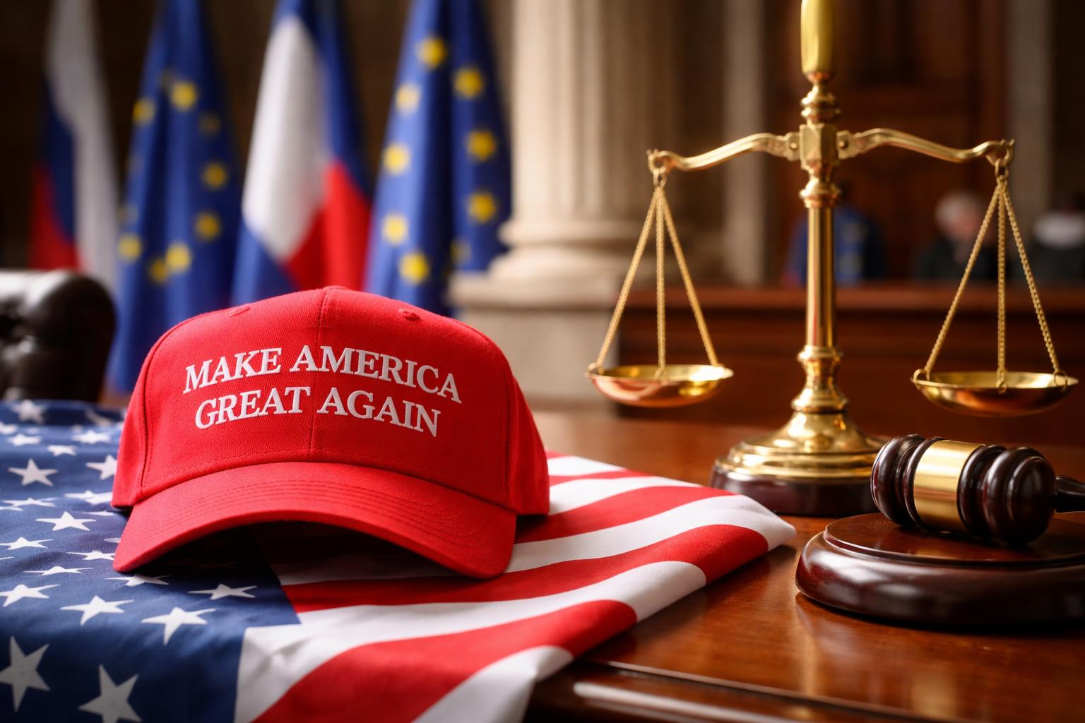 Redaktionelle Szene zum Thema „Trumps Machtstil und Europas Sehnsucht nach Durchgriffsfiguren“
