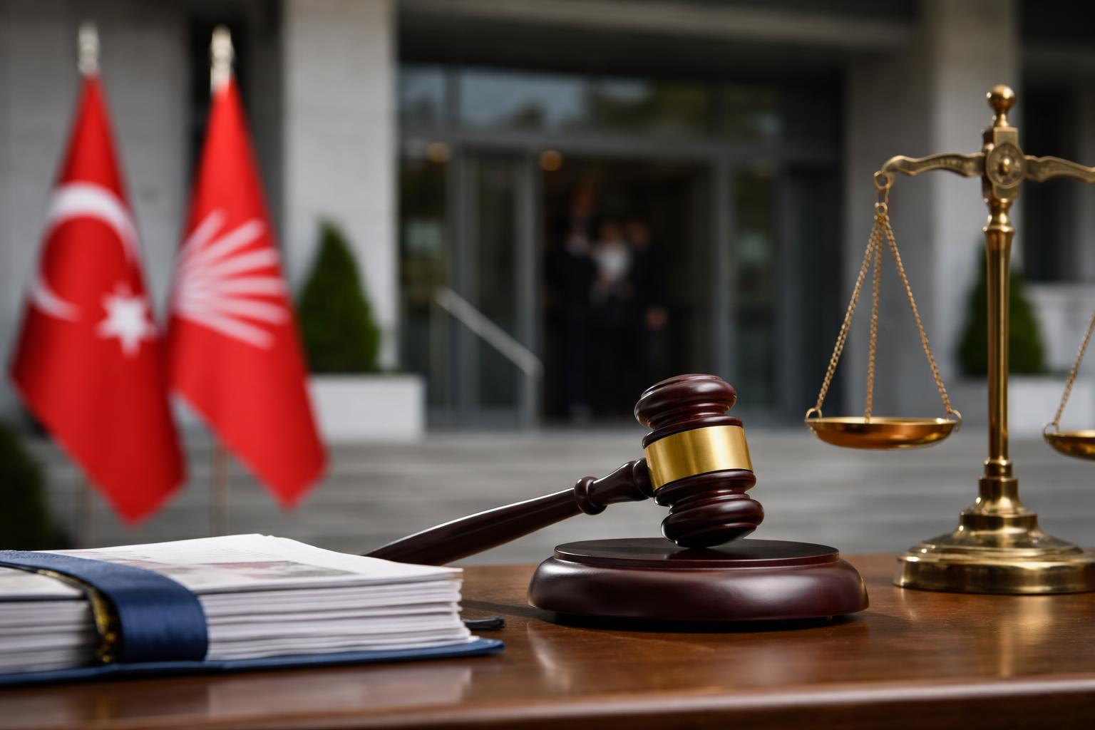 Redaktionelle Szene zum Thema „Türkisches Gericht setzt CHP-Chef Özgür Özel ab“