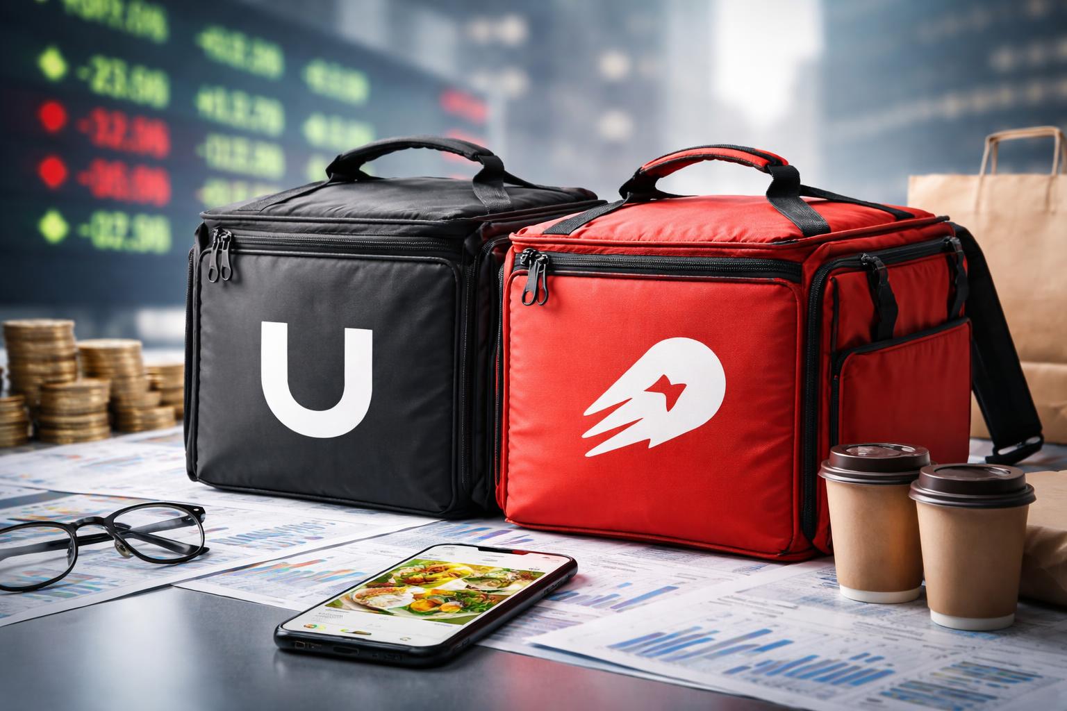 Redaktionelle Szene zum Thema „Uber legt Übernahmeangebot für Delivery Hero vor“